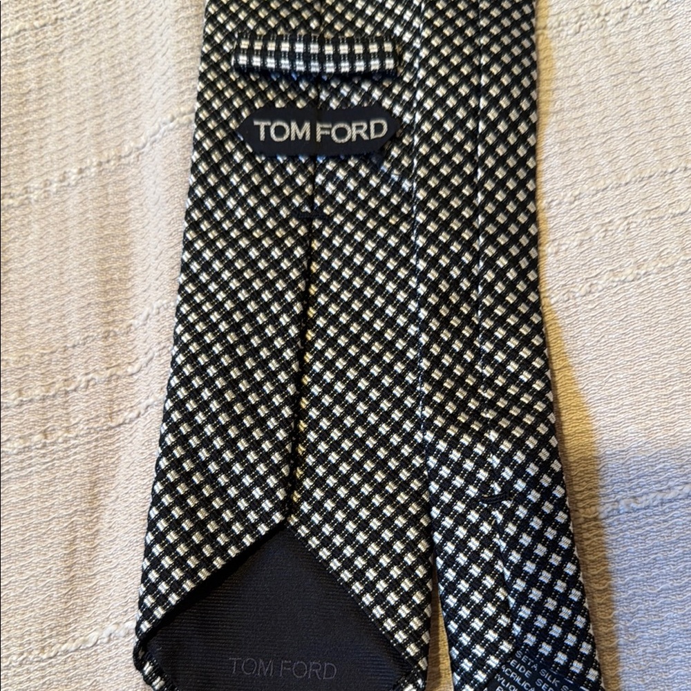 Tom Ford Monochrome Patterned Tie
